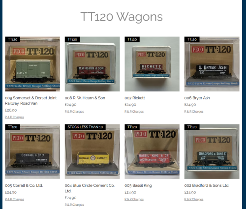 Our TT 120 Wessex Wagons
